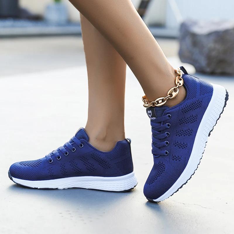 Baskets légères et respirantes pour femmes - Chaussures de course confortables en maille