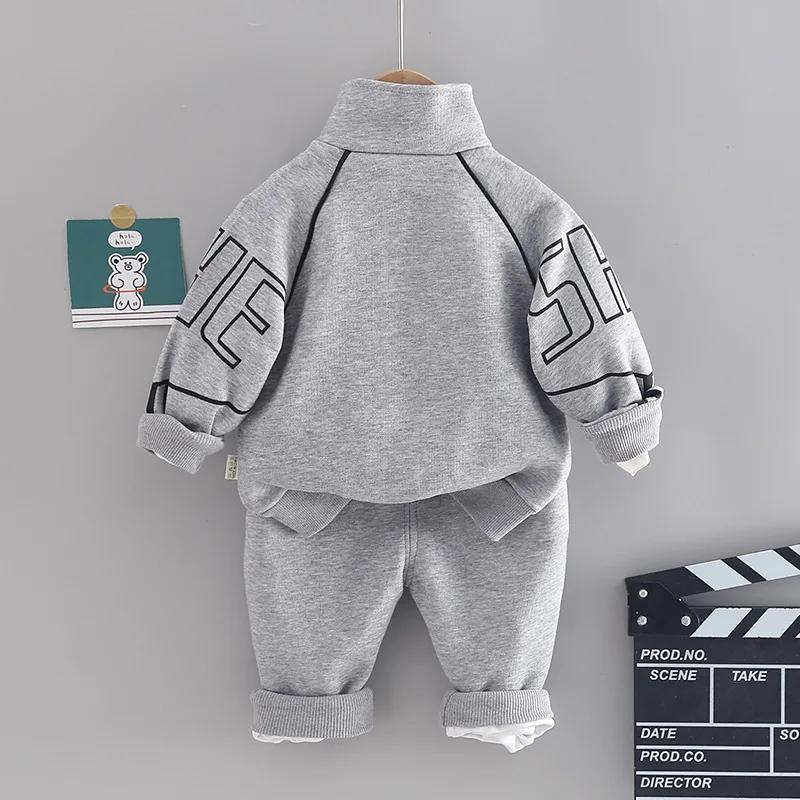 Nouveau printemps automne bébé vêtements Costume enfants garçons veste pantalon 2 pièces/ensembles e