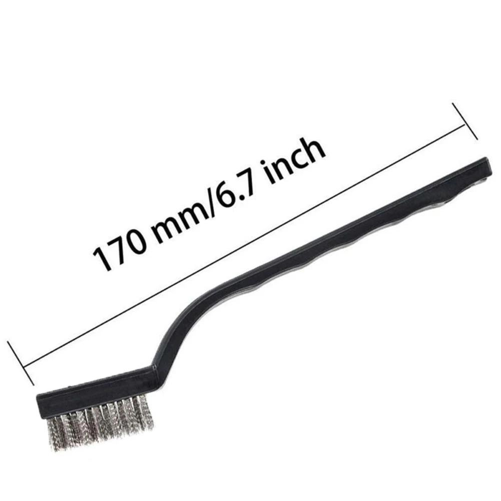Brosse métallique en cuivre et Nylon, 17cm, en acier inoxydable, gommage de la rouille, outils de ne