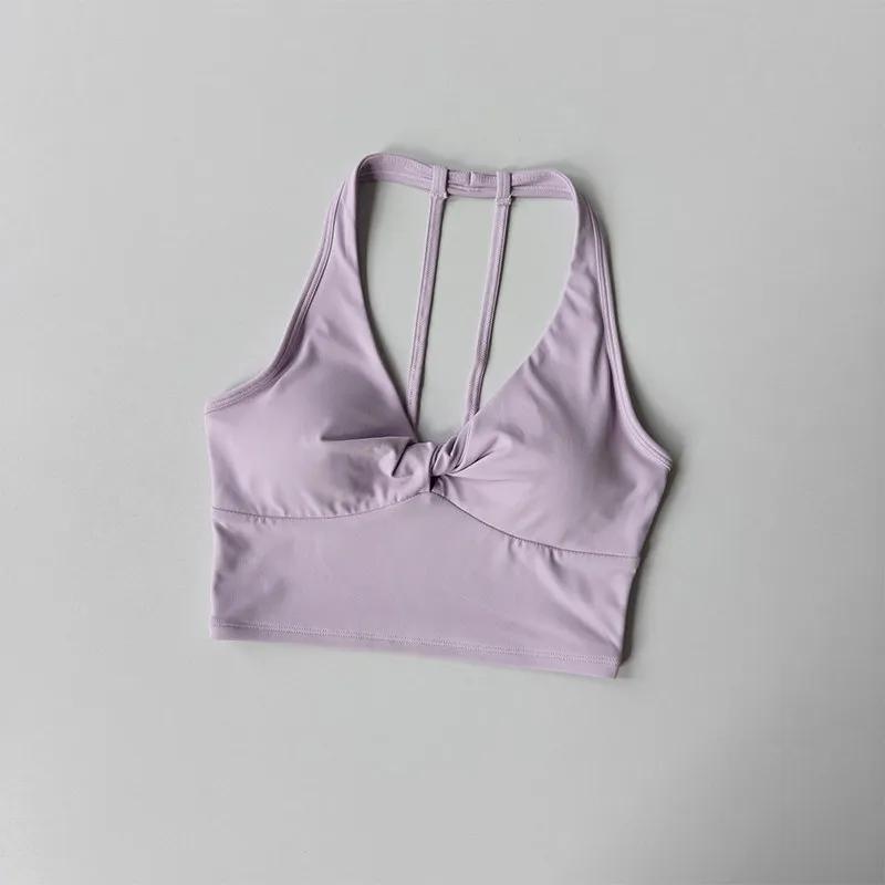 Soutien-gorge de sport respirant et à séchage rapide pour femme, anti-choc, push-up, idéal pour le y