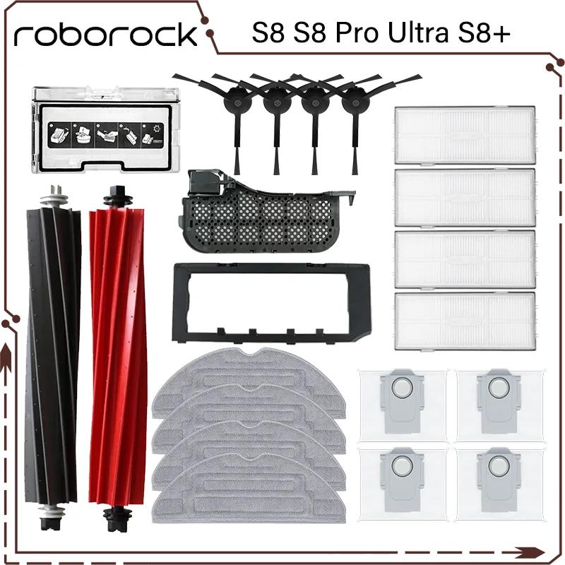 Roborock S8 S8 Pro Ultra S8 + brosse latérale principale tissus de vadrouille filtres HEPA sacs à po