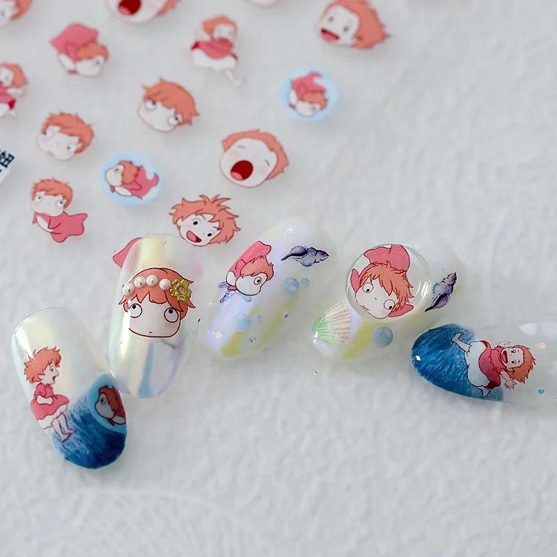 Miniso nouveaux autocollants d'ongle d'anime dessin animé Snoopy autocollants d'ongle autocollants P
