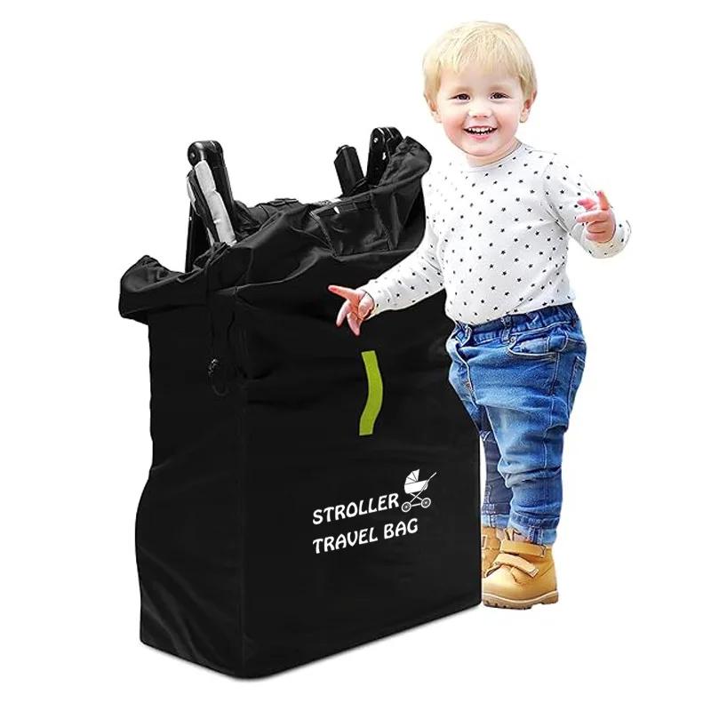 Sac de voyage pour poussette de bébé, avec ceinture d'épaule, sac à poussière universel, organisateu
