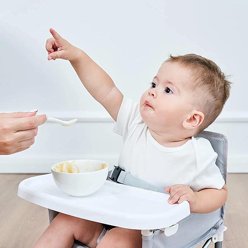 Chaise de salle à manger Portable pliable pour bébé, avec plaque, ceinture de sécurité, chaise de pl