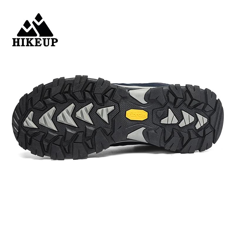 HIKEUP-Chaussures d'extérieur respirantes et anti-éclaboussures pour hommes, chaussures de randonnée