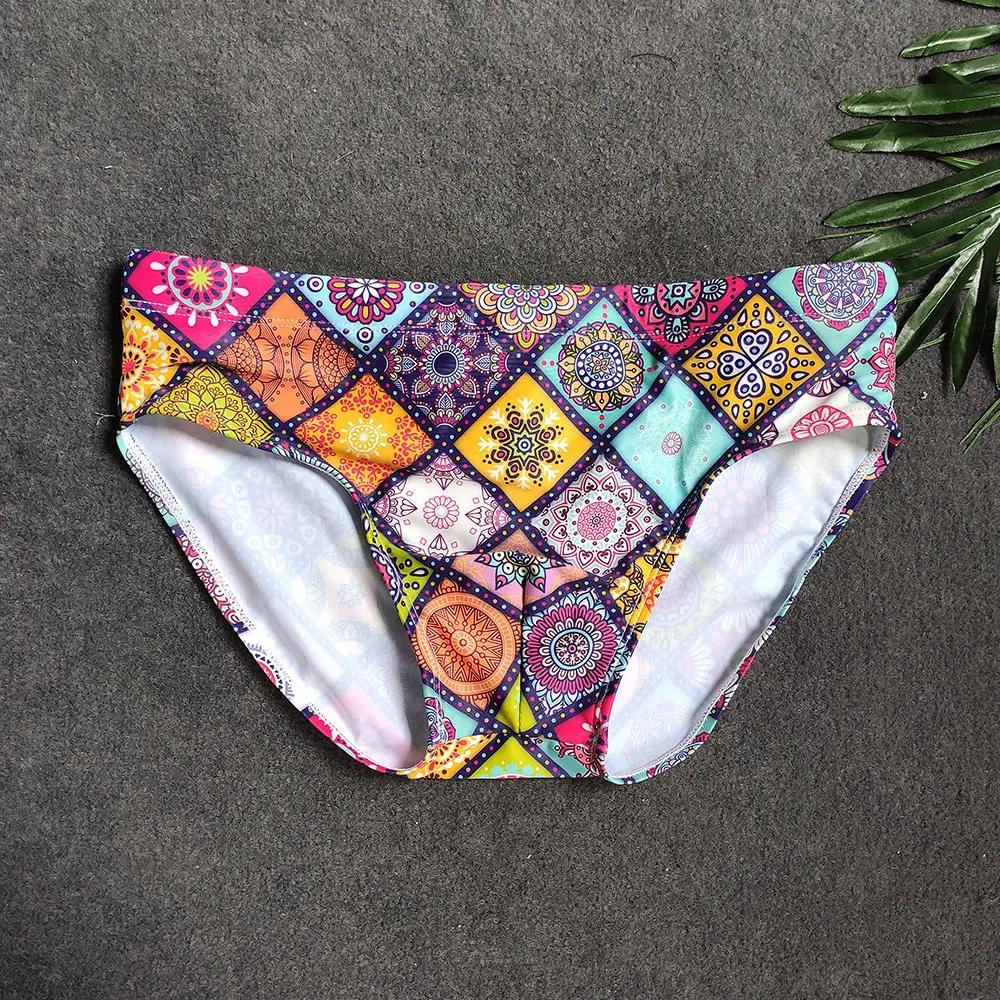Maillot de bain imprimé sexy pour hommes - Slip de natation pour la plage, le surf et les vacances