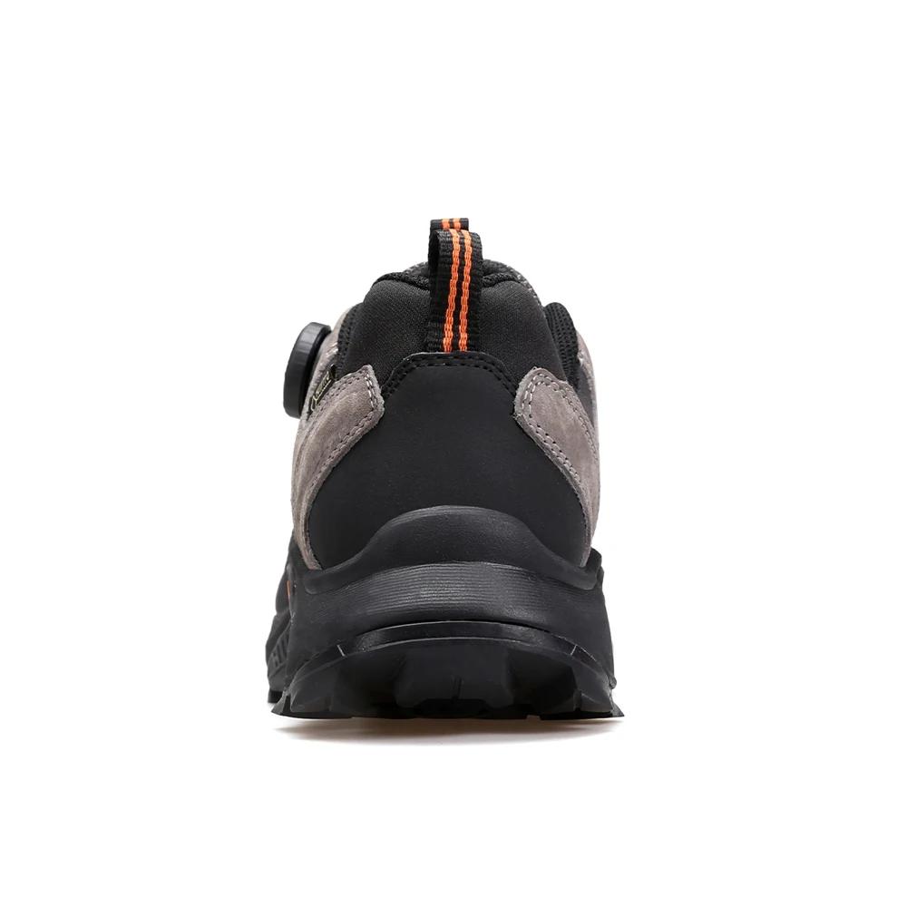 Chaussures Trekking Homme Cuir HUMTTO - Bottes Randonnée Luxe Sécurité Sport Travail Rencontre Extérieur