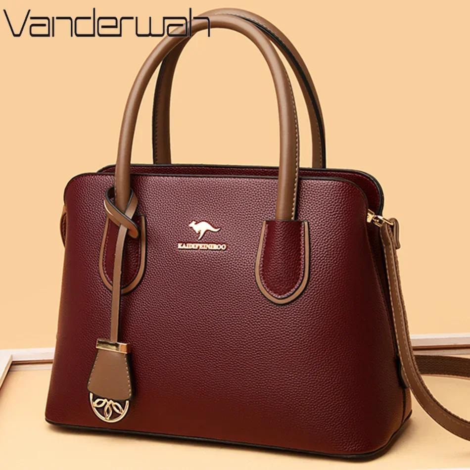 Sacs à main en cuir de luxe pour femmes, sacs à bandoulière design, fourre-tout de grande capacité,