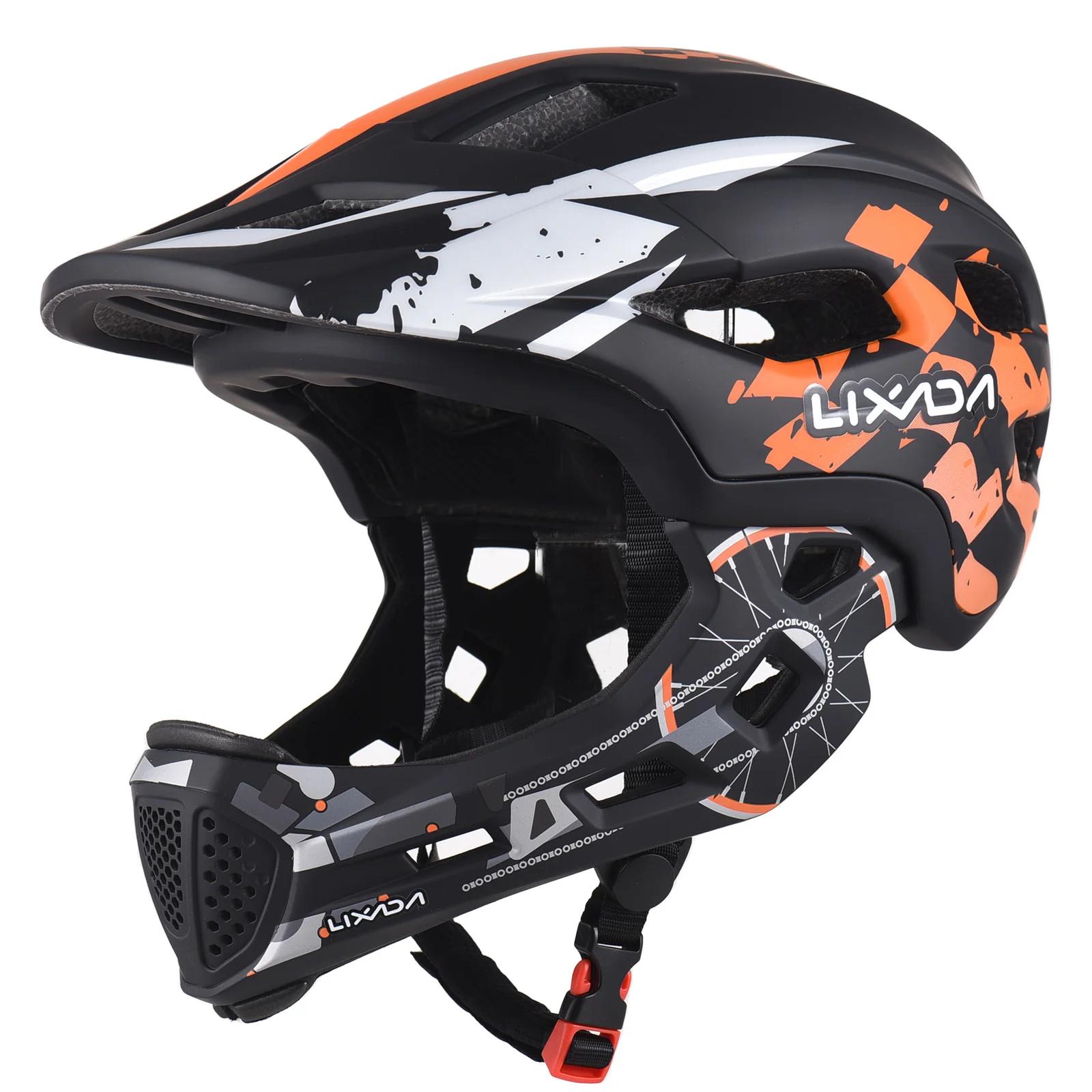 Casque de vélo intégral pour enfants, poignées amovibles, casque de vélo réglable, accessoires de vé