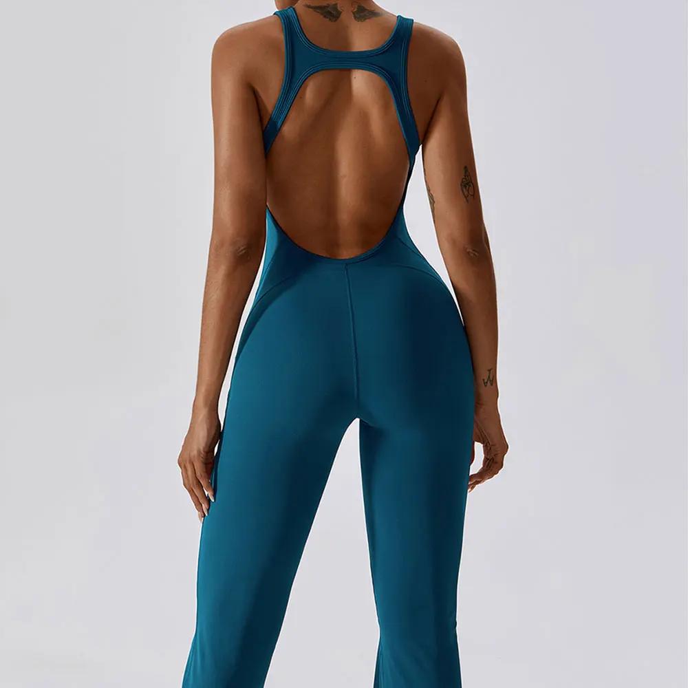 Ensemble de gymnastique femmes formation Yoga costume vêtements de sport femmes 1 pièces combinaison