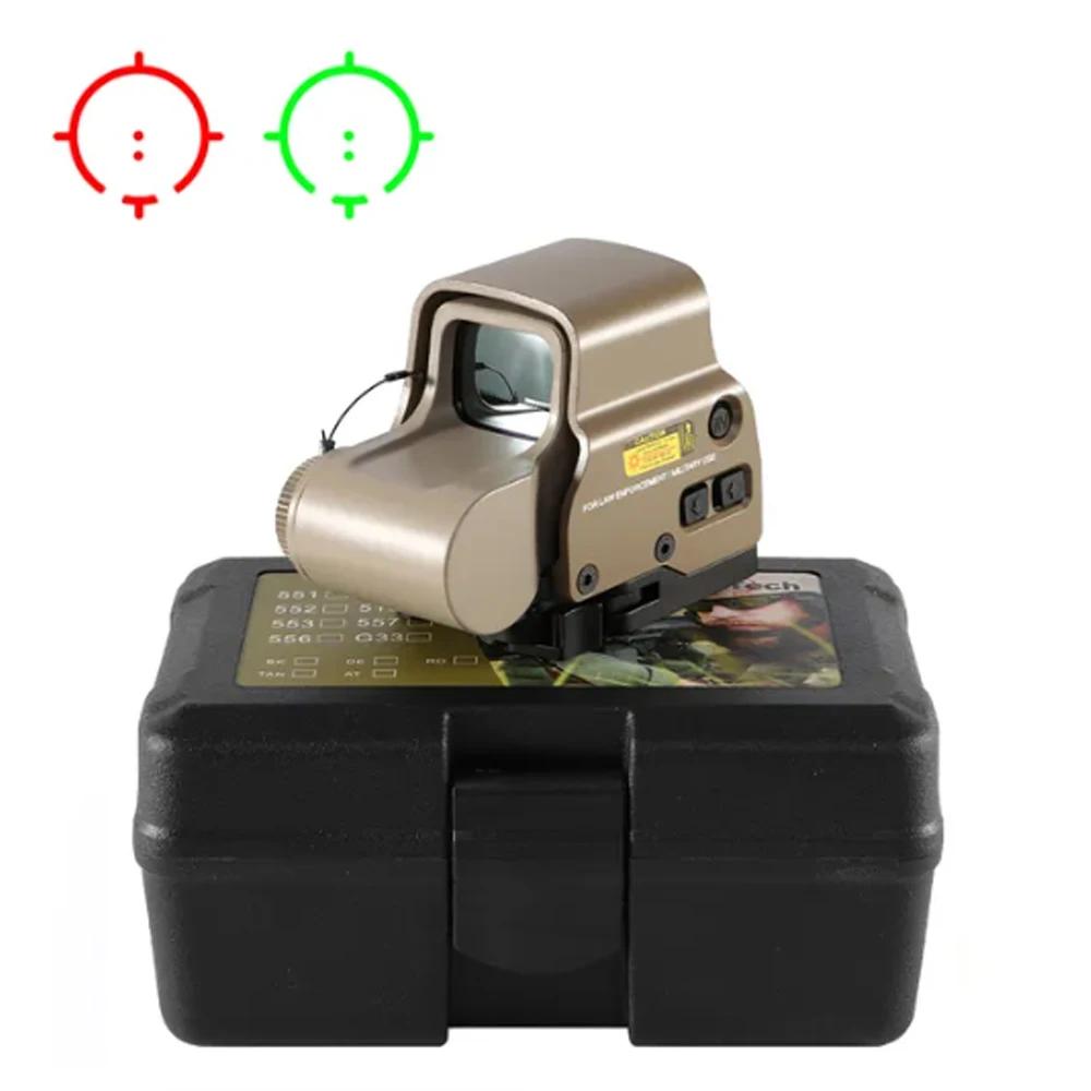 Visée holographique à points rouges 558, réflexe à points rouges et verts avec support Picatinny à d