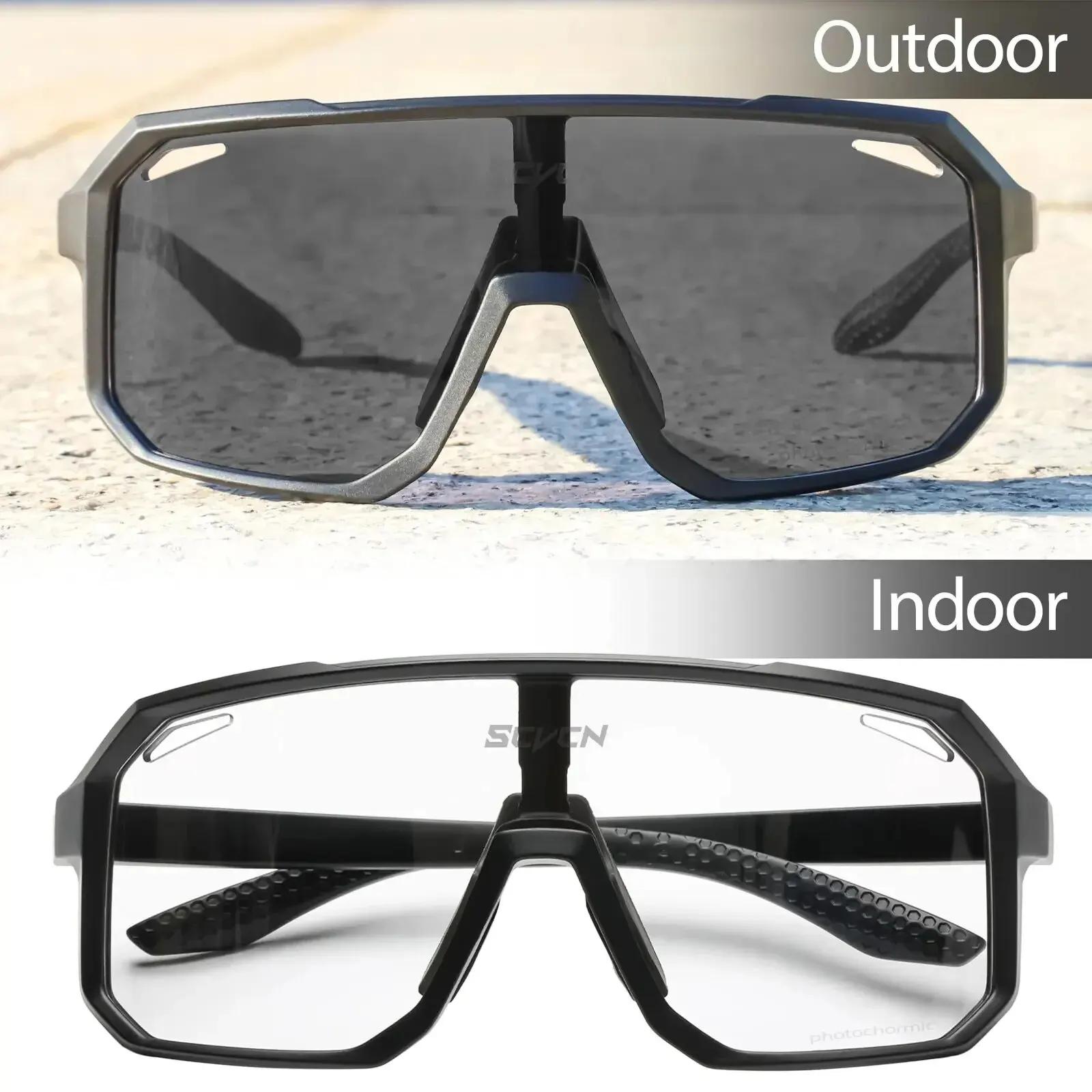 Lunettes de soleil photochromiques pour hommes et femmes, lunettes de vélo de montagne, lunettes de