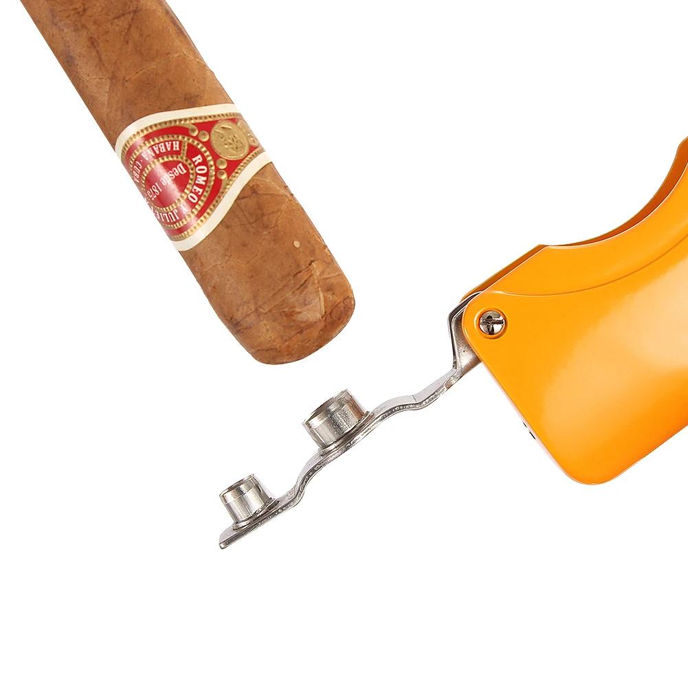 Briquet Butane coupe-vent, ensemble d'accessoires pour cigares, briquets à gaz en métal, coupe-cigar
