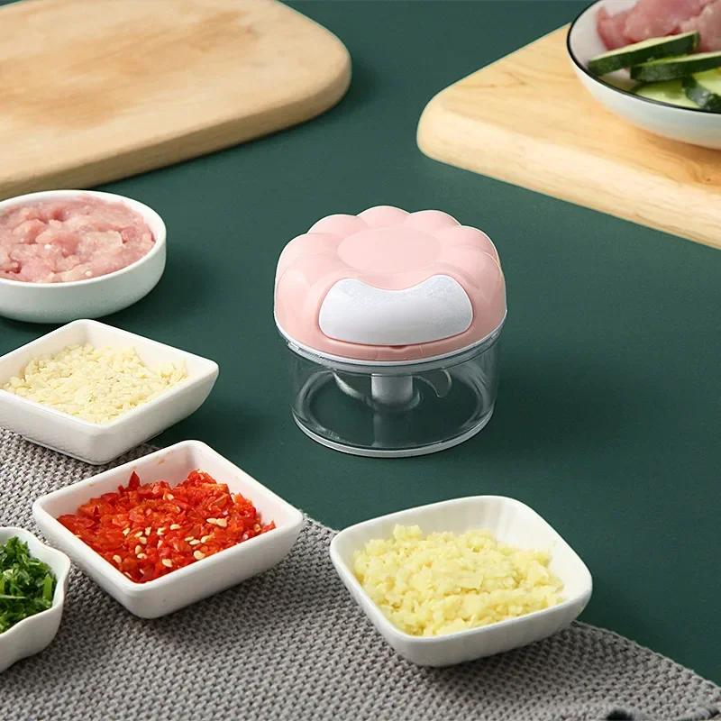 Presse-ail manuel, Mini hachoir à ail, multifonction, coupe-légumes, hachoir à viande, Gadgets de cu