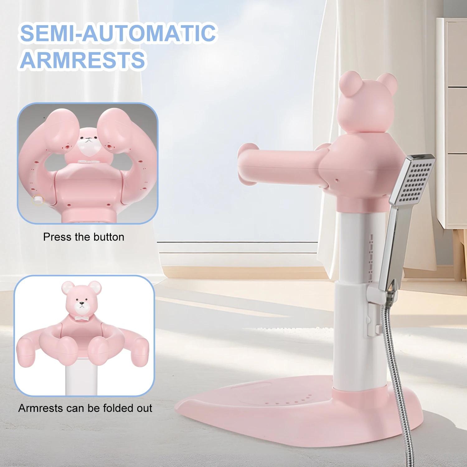 Support de bain pour bébé, Assistant de bain pour bébé, Support de bain avec hauteur et accoudoir ré