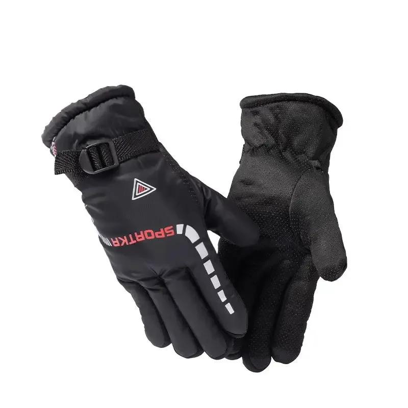 Gants de cyclisme thermiques chauds d'hiver en plein air imperméables antidérapants sport Ski cyclis