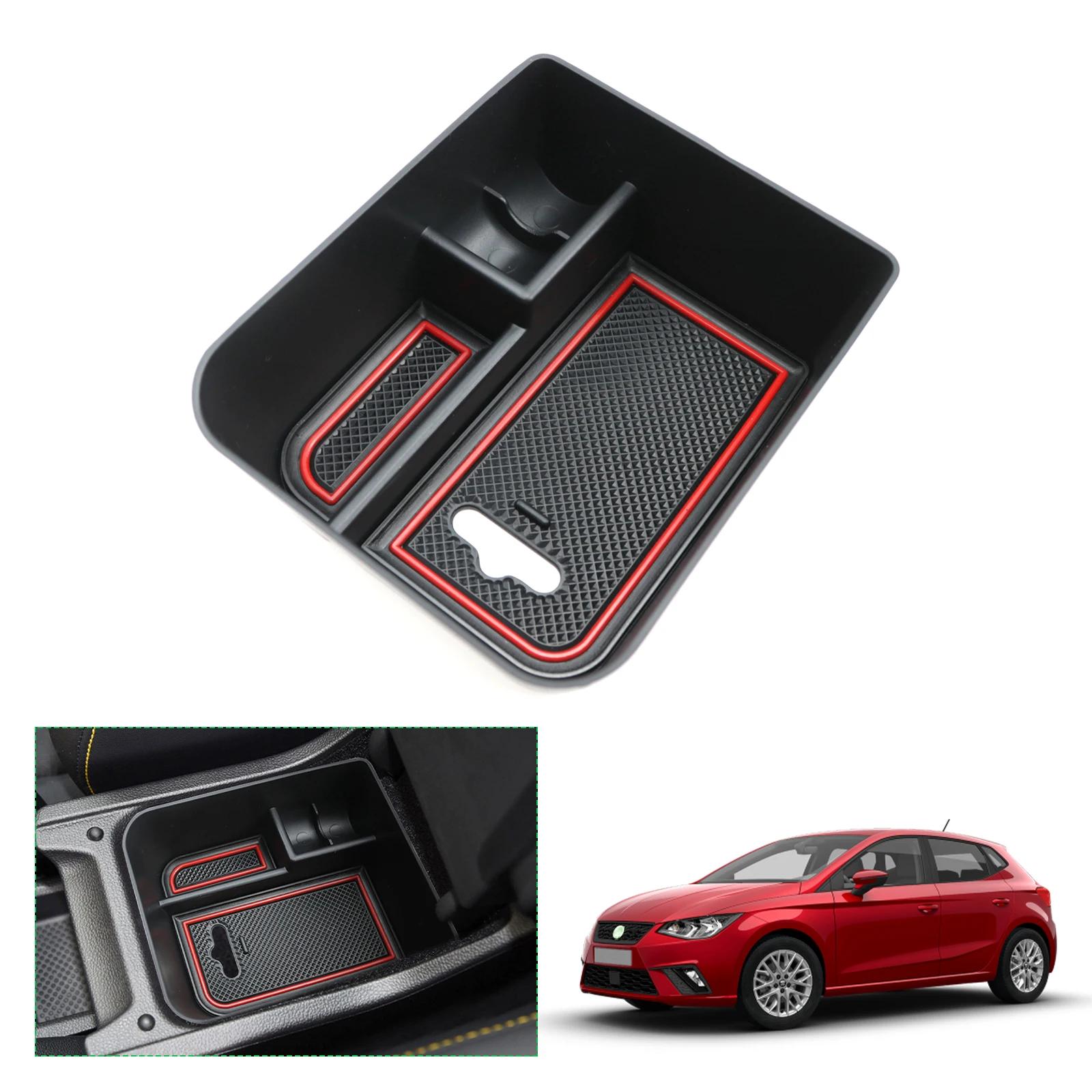 RUIYA Boîte de rangement pour accoudoir de voiture pour Seat Ibiza Typ 6F / Arona SUV 2020-2025 Cont