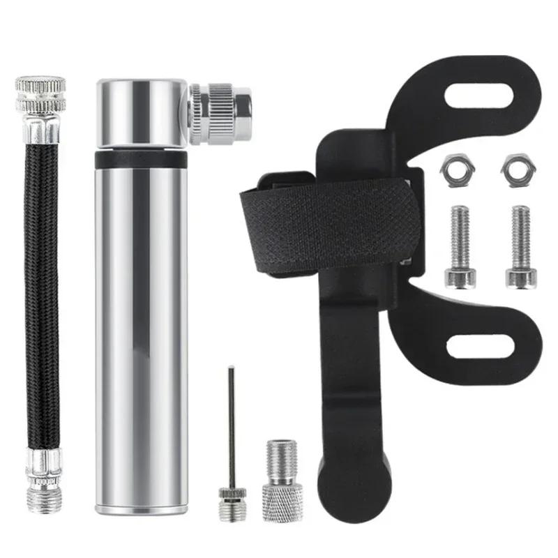 Mini pompe à vélo Portable en alliage d'aluminium, pompe à Air manuelle, gonfleur de pneus à bille,