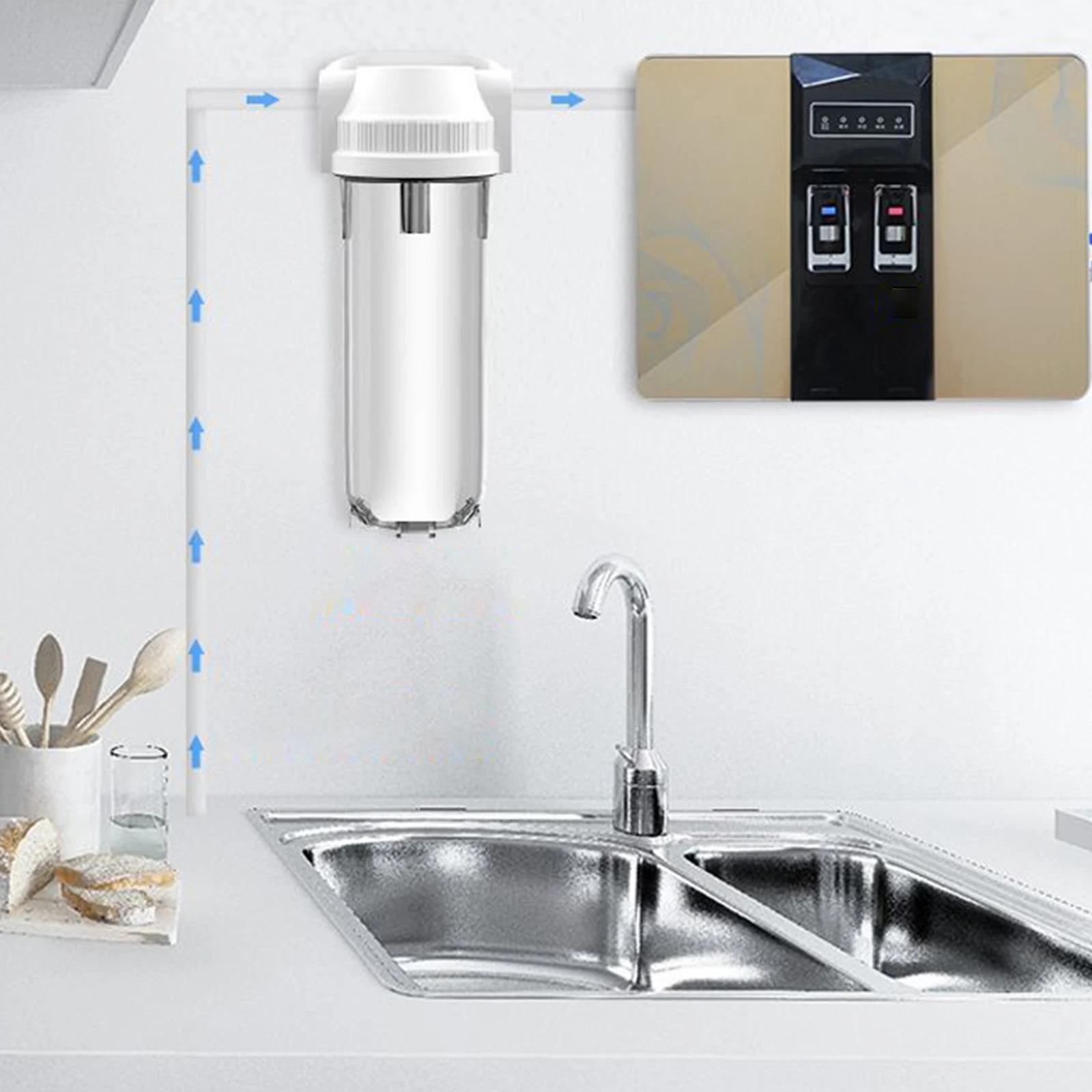 Filtre de bouteille résistant de 10 pouces, filtres à eau PET transparents remplaçables pour purific