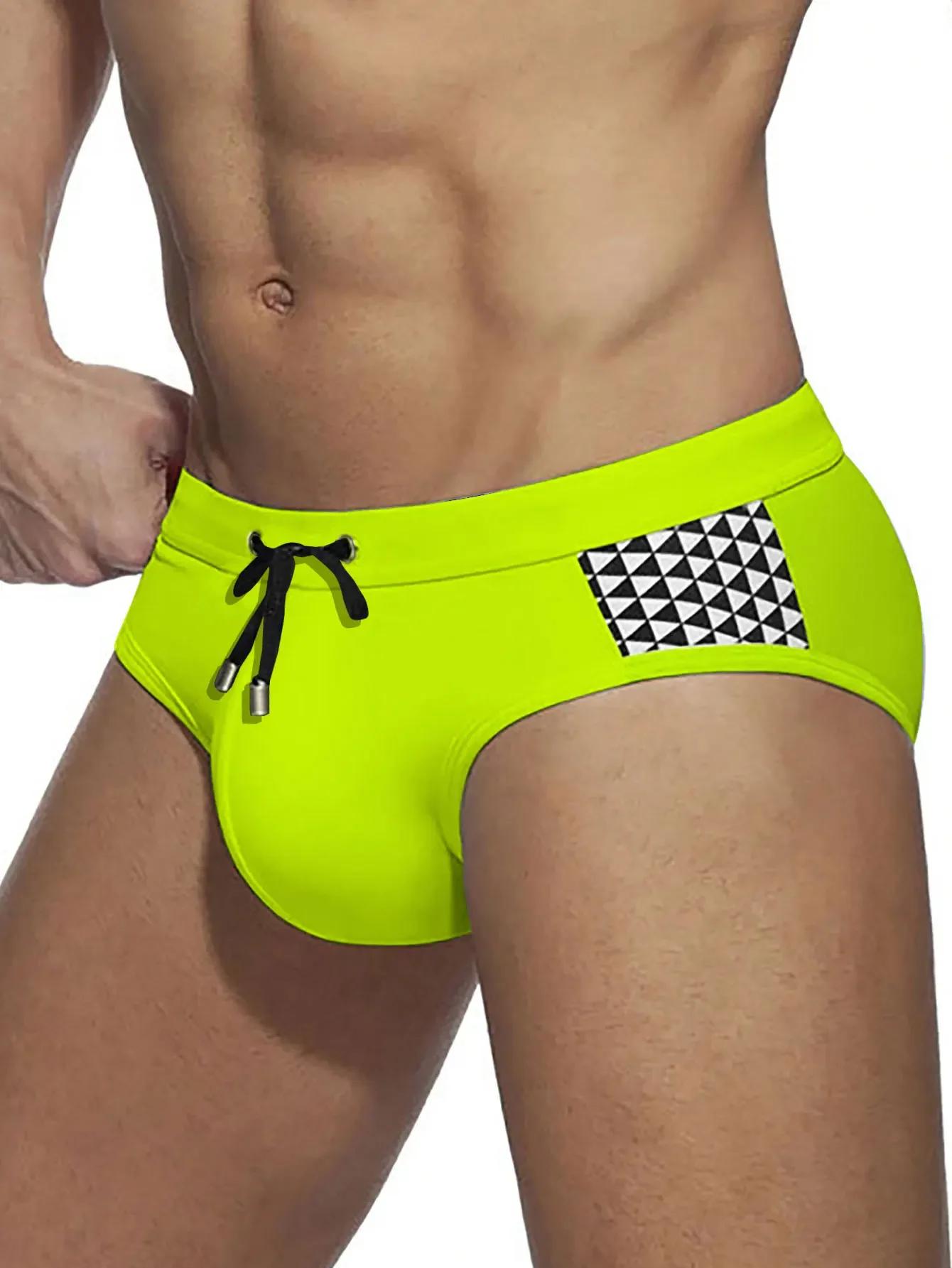 Maillot de bain push-up homme sexy avec coussinets amovibles - Slip de surf et bain confortable
