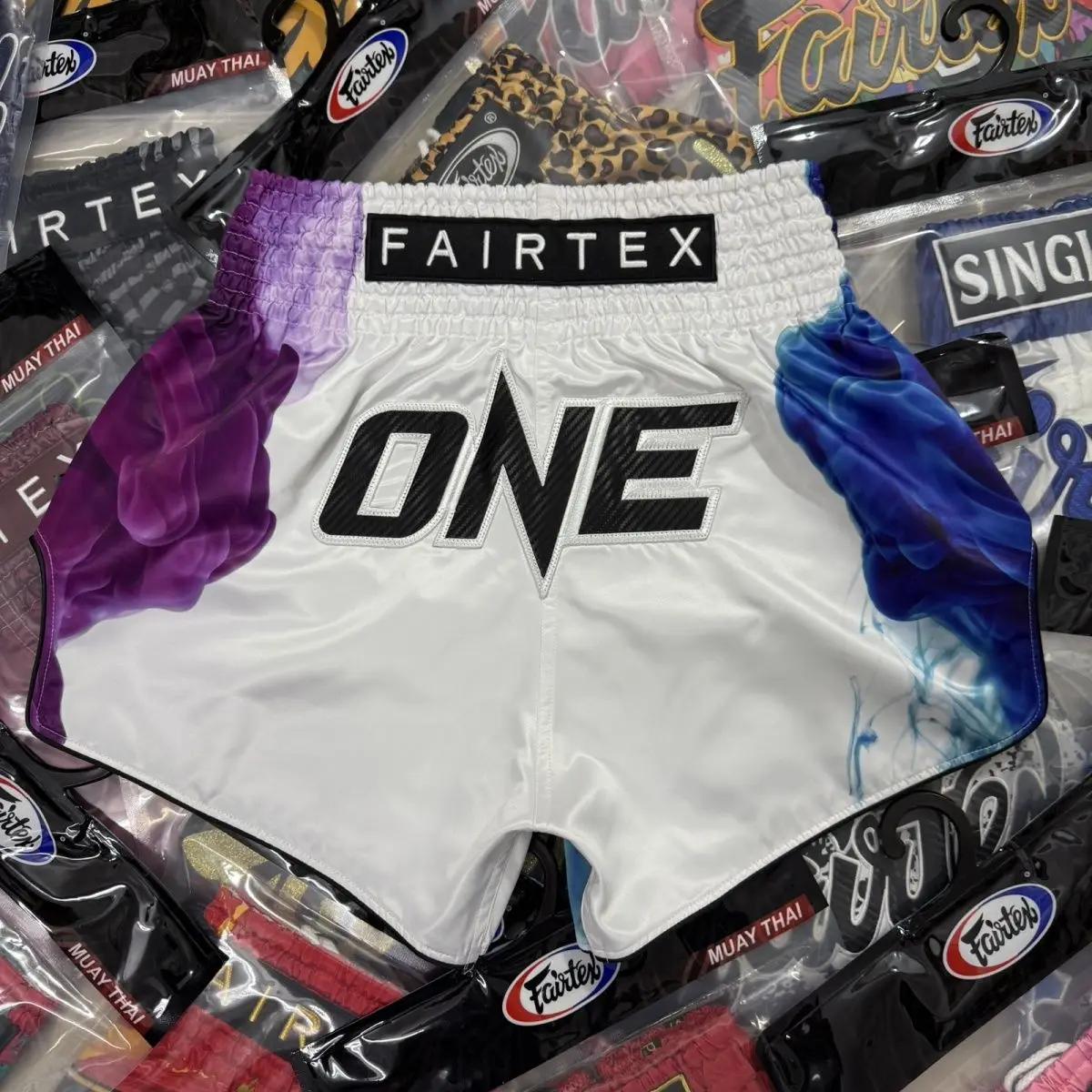 Shorts de Muay Thai ONE Championship édition limitée pour couple, shorts d'entraînement de boxe unis