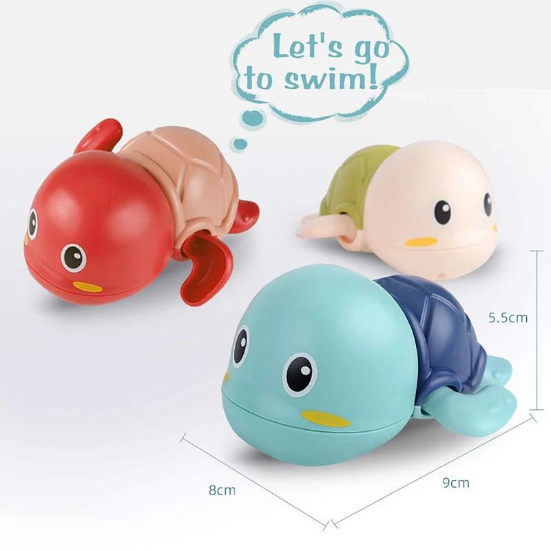 Jouets de bain pour bébé, mignon, tortue, baleine, piscine, plage, chaîne classique, horloge, jouet