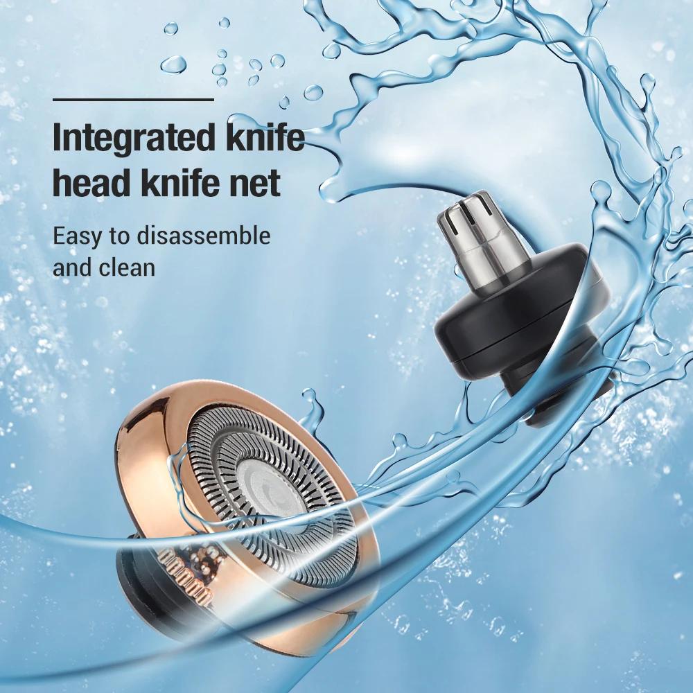 Mini rasoir électrique lavable de voyage, Capsule de chargement de Type c, coupe des poils du nez, f