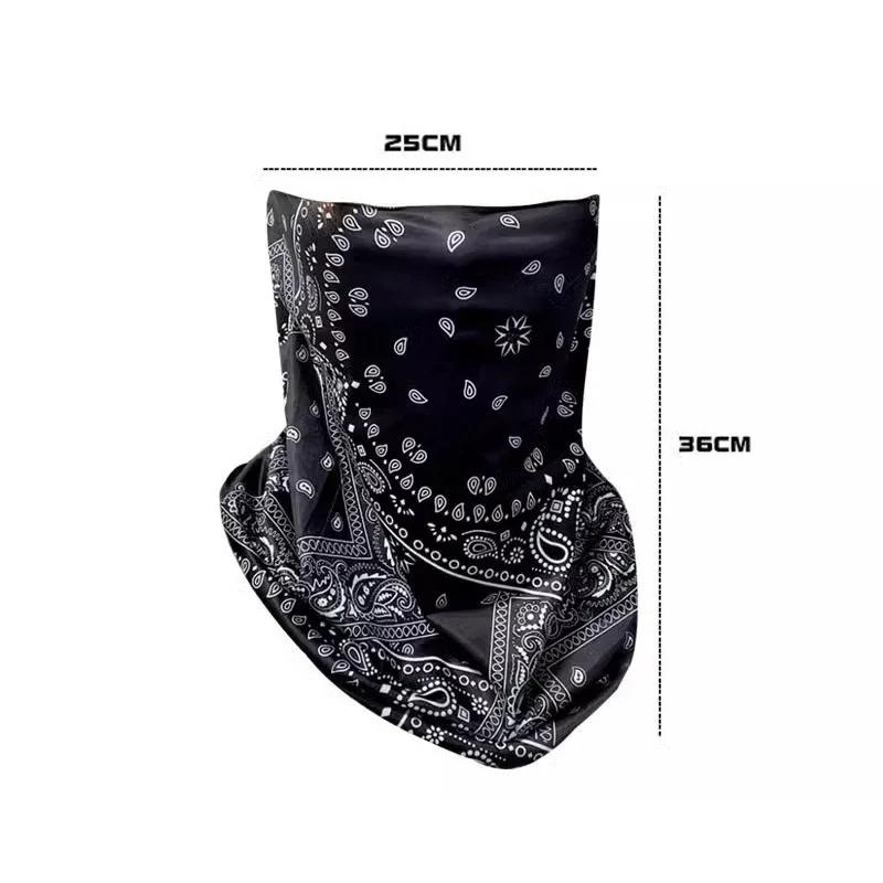 Masque de protection solaire Punk pour hommes et femmes, écharpe d'oreille, visage, cou, protection