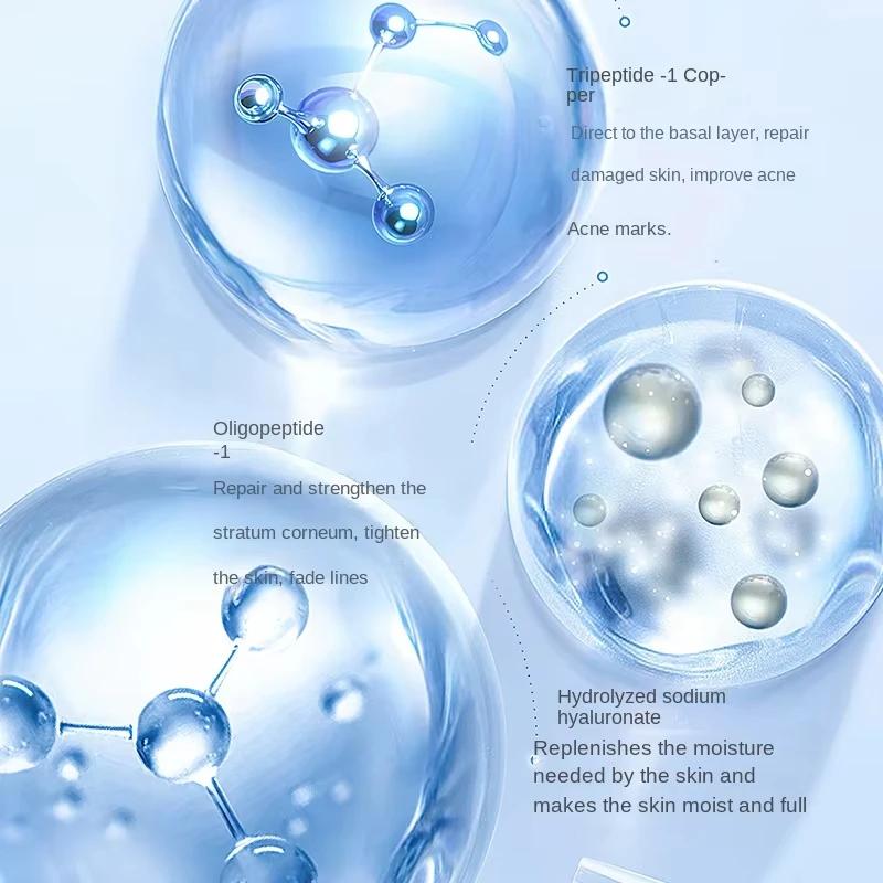 Peptide de cuivre bleu pour réparation de la peau du visage, ensemble de poudre lyophilisée, peau se
