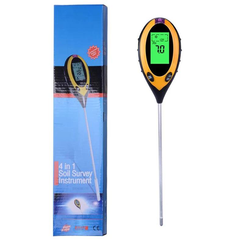 Testeur de PH du sol testeur de sol PH humidimètre température lumière du soleil mesure de l'intensi