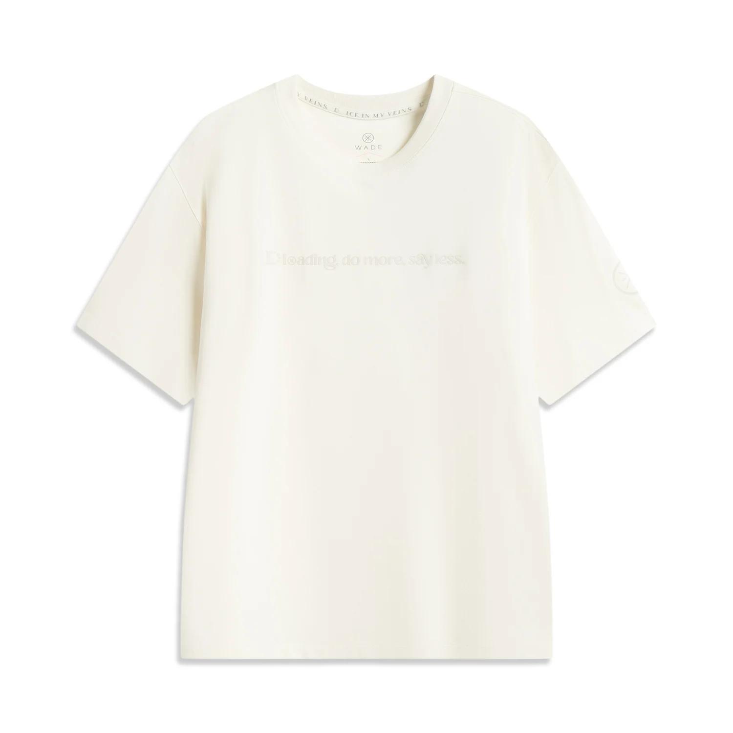 Li-Ning T-shirt de sport Wade pour hommes, 51% coton, 35% polyester, 14% viscose, décontracté, à man