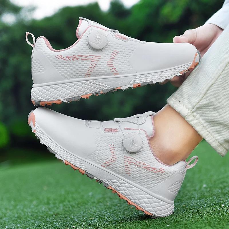 LiXingMing chaussures de Golf femmes rose professionnel étanche à l'eau chaussures de Sport de Golf