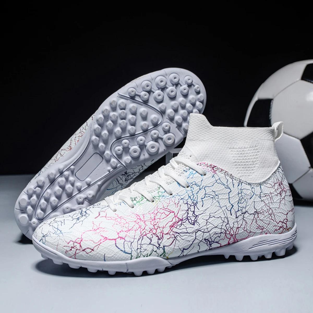 Chaussures de football montantes professionnelles pour hommes, Tf, ongles cassés (differtant aux cra