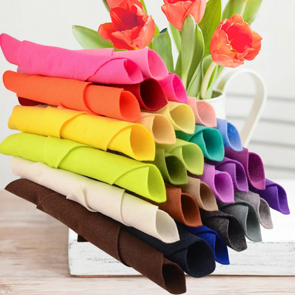 Tissu en feutre super doux, épaisseur 1,4 mm, 30*30 cm/20 cm*90 cm, feuille non tissée pour travaux