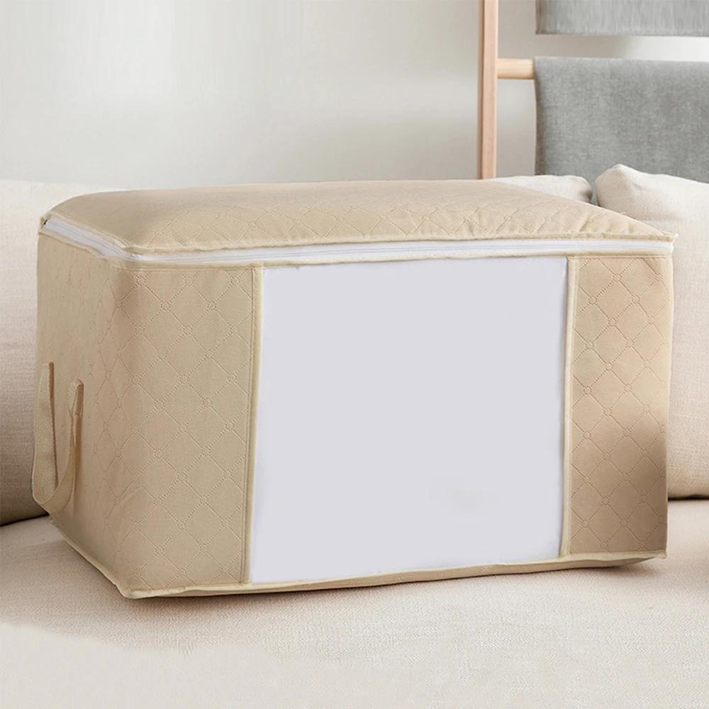 Sac de rangement pour vêtements de grande capacité, conteneurs de rangement pour couvertures pliable