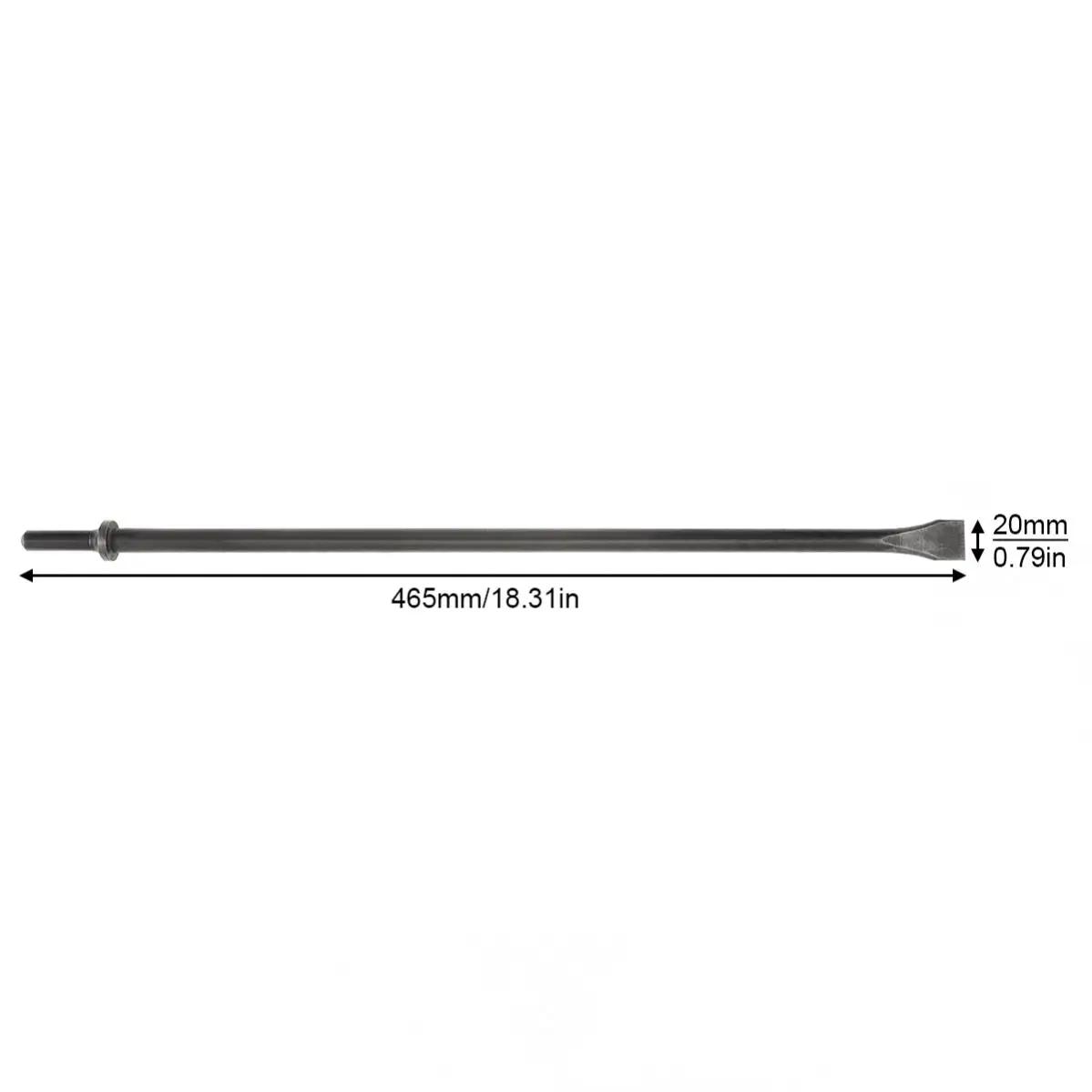 Tête de ciseau à air dure 120-460 mm 45 # Tête de pelle à Air solide en acier, embout de marteau à