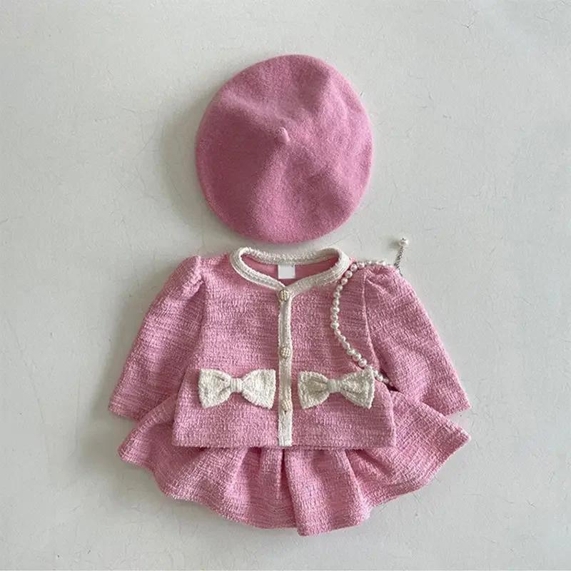 Ensembles d'automne pour bébé, costume polyvalent à la mode pour nouveau-né, petit Style parfumé, vê