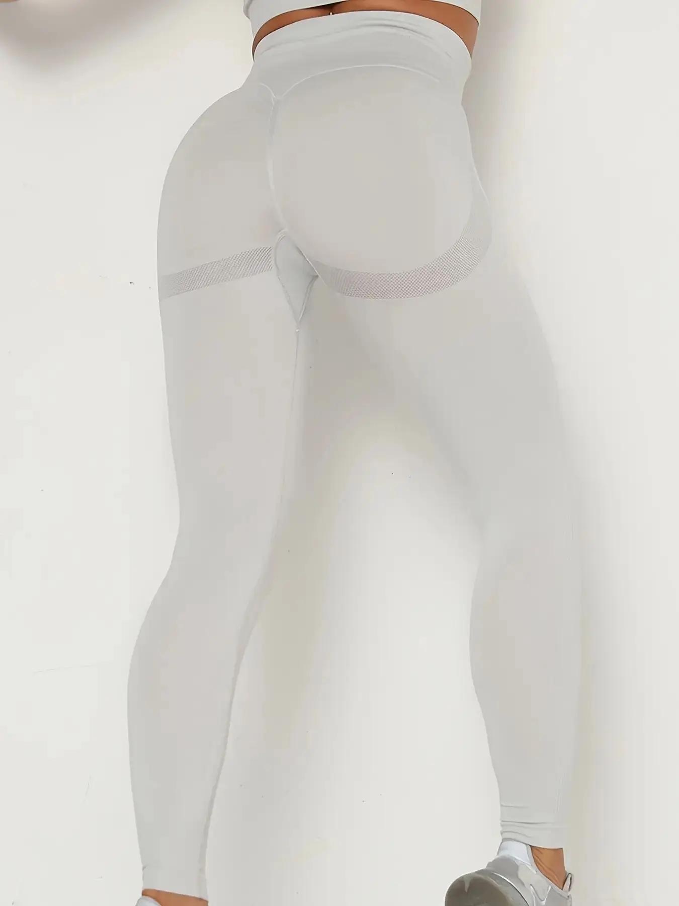 Pantalon de Yoga extensible pour femmes, taille haute, fesses pêche, Fitness