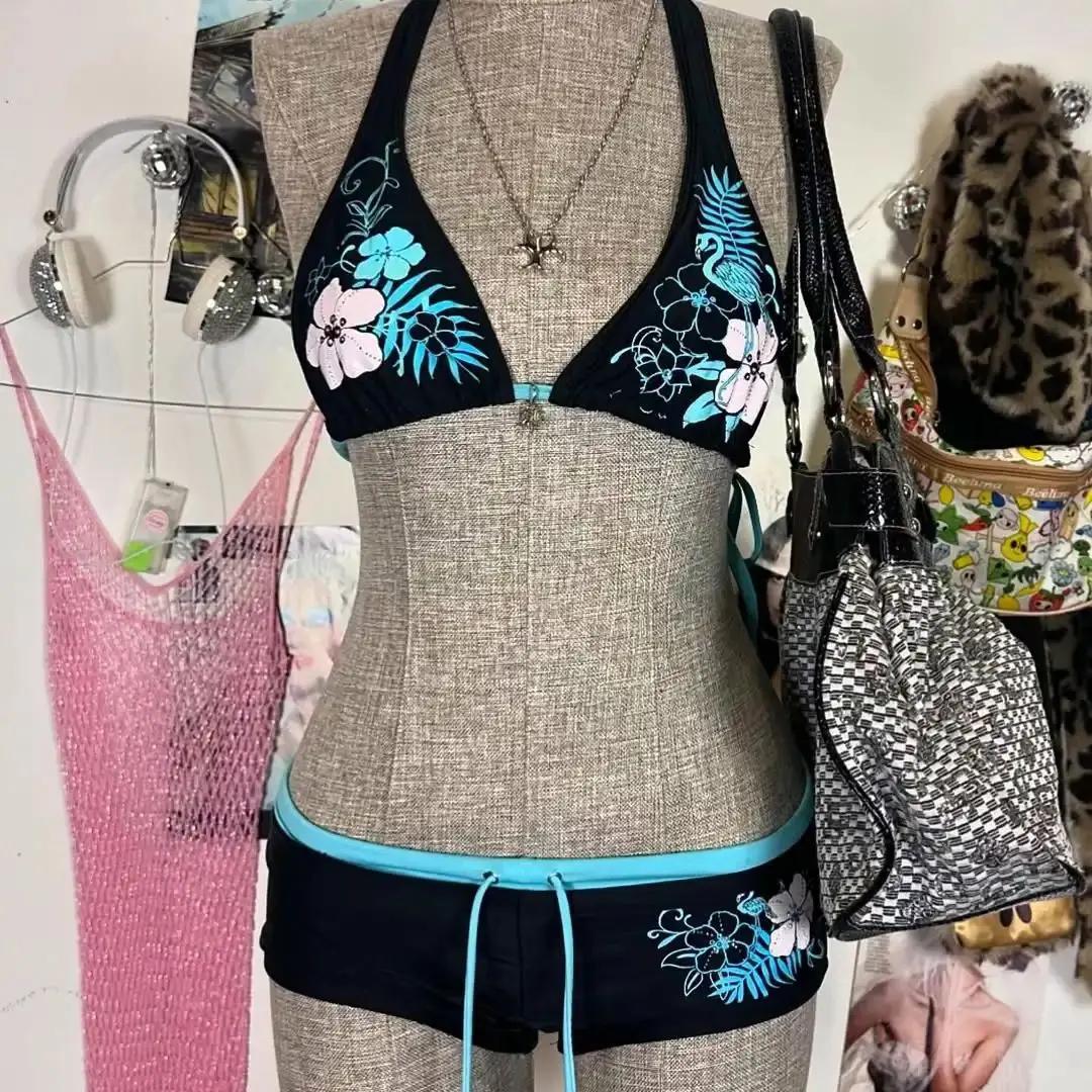 Tendance mode printemps-été : Bikini sexy Y2K - Design de niche européen et américain, ensemble de m