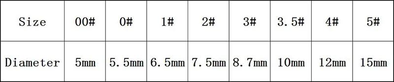 Flotteur rond sept étoiles, 30 pièces/lot, 5 couleurs 00 # 0 # 1 # 2 # 3 # 4 # 5 # Bal