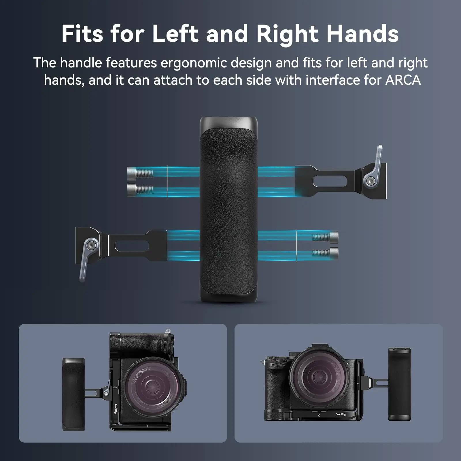 SmallRig-Poignée latérale de type Arca, 36mm, haut et bas, réglable pour cages de caméra avec plaque