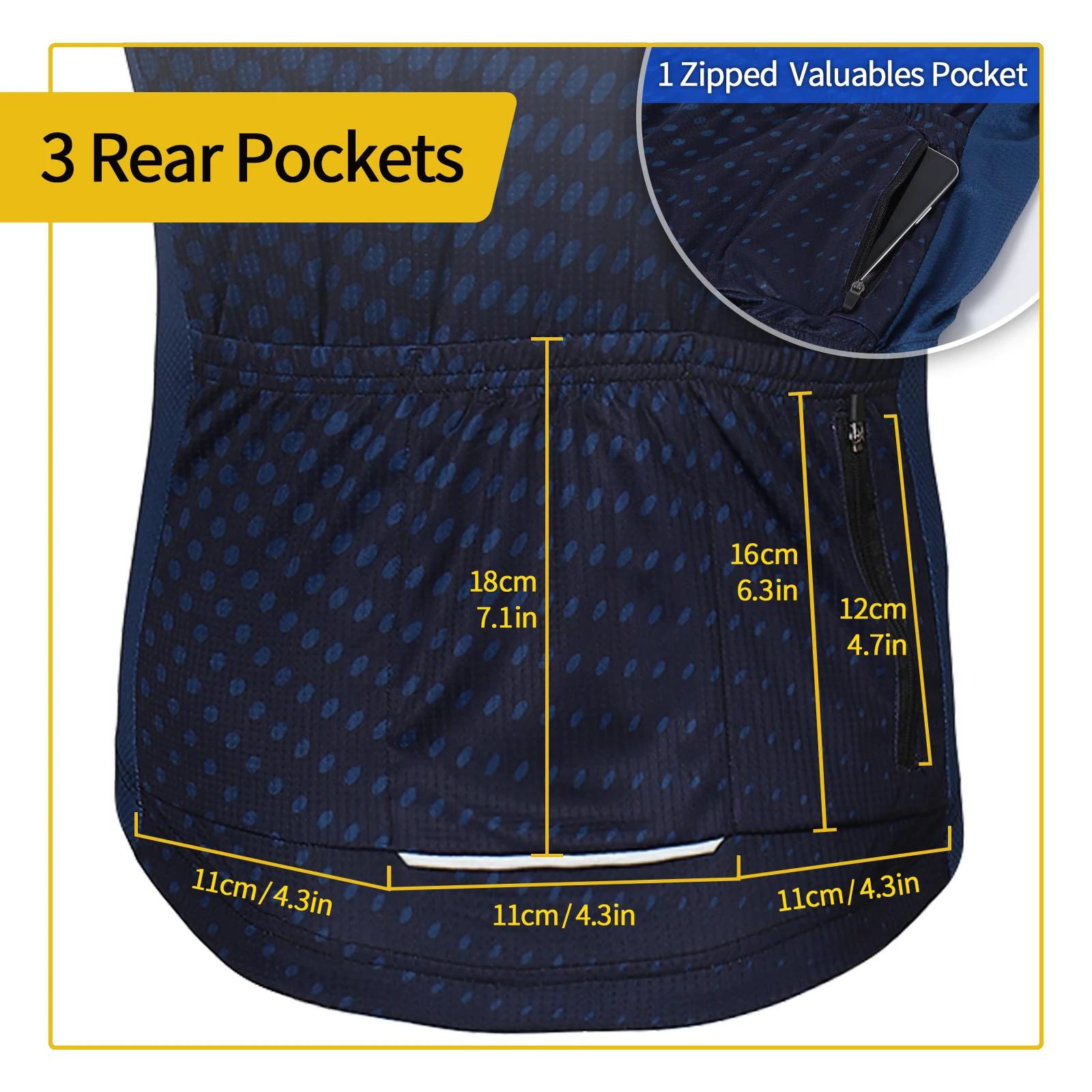 ARSUXEO – maillot de cyclisme pour hommes, T-Shirt de vélo à manches courtes, avec poches à fermetur