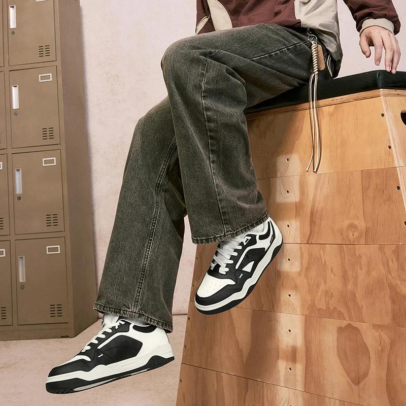 Xtep-Chaussures de skateboard pour hommes, baskets rétro décontractées, sports de plein air, loisirs