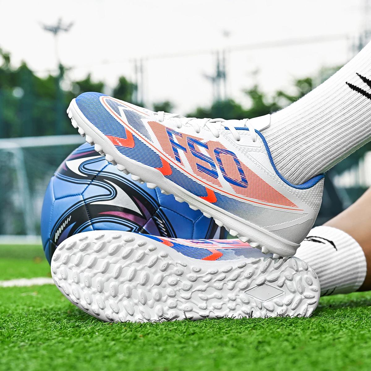 Chaussures de football basses populaires, clous cassés, styles unisexes TF et pointes FG, 2 couleurs