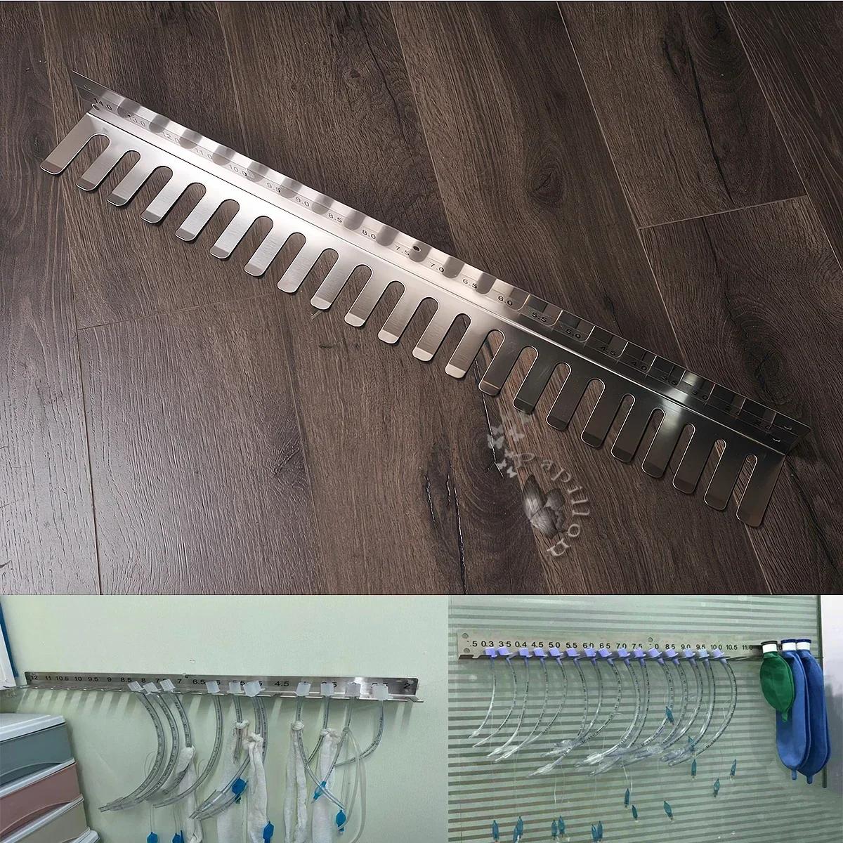 Tube endotrachéal 304, support mural en acier inoxydable, cadre suspendu pour Tubes endotrachéaux, é