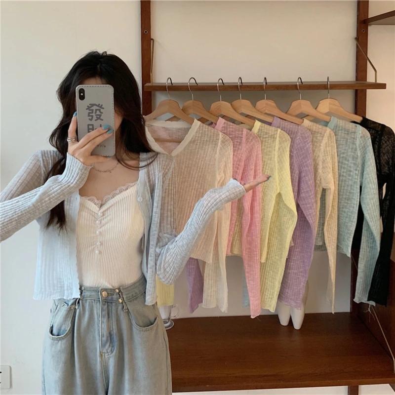 Cardigan à manches longues pour femmes, T-shirt à col en V, T-shirt mince, Superposition simple, Déc
