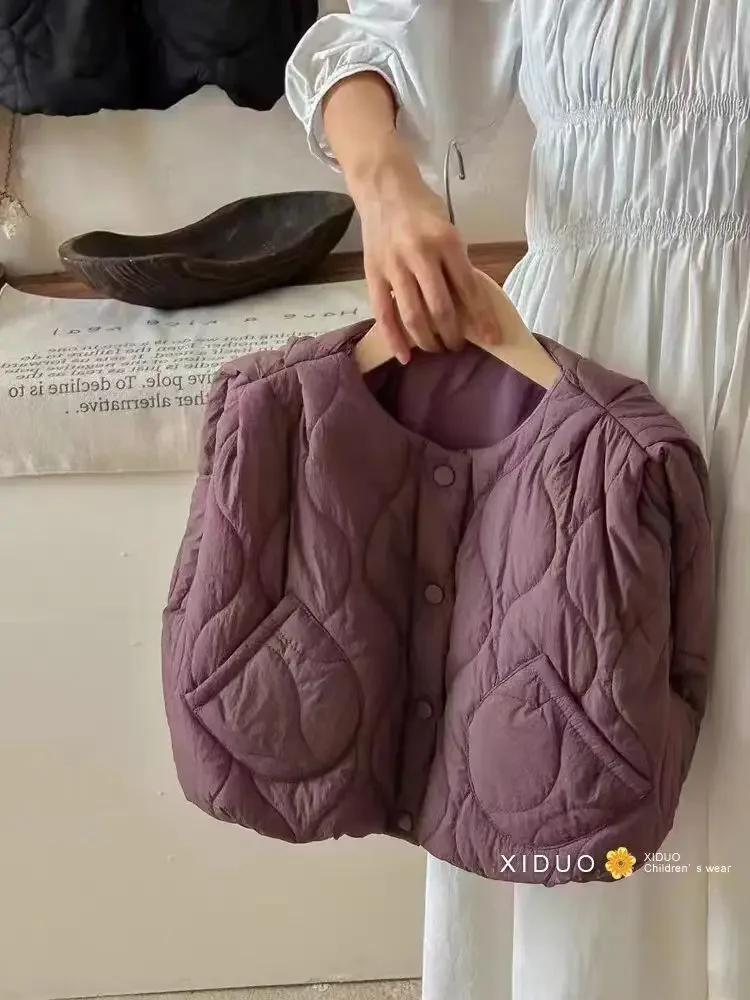 Gilet matelassé coréen pour enfants, glaçure rembourrée, garde au chaud, vêtements d'extérieur pour