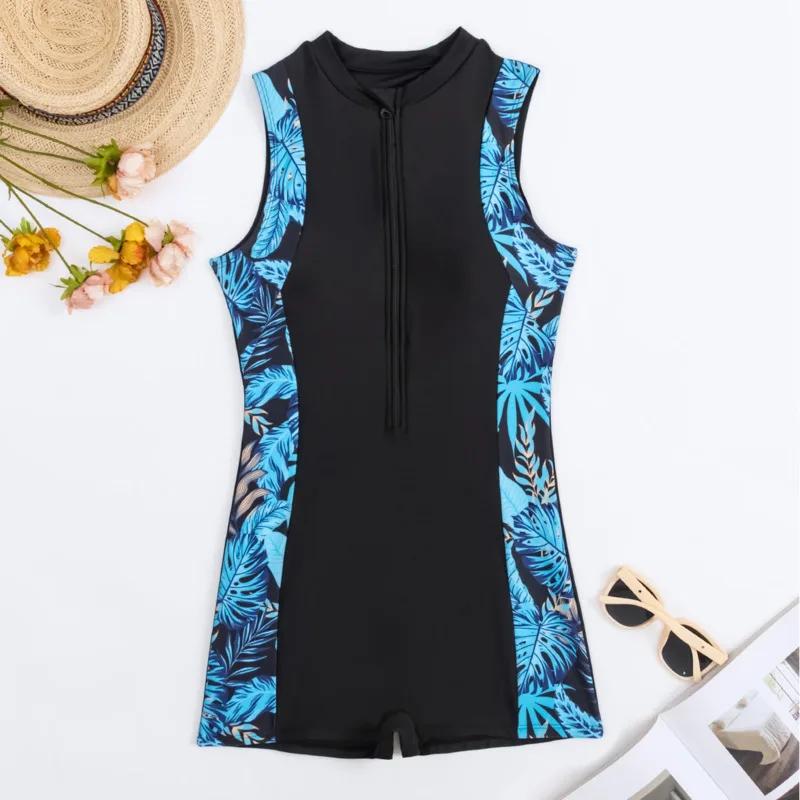 Maillot de bain une pièce femme sport - Baigneur corps fermé piscine été 2026 sexy