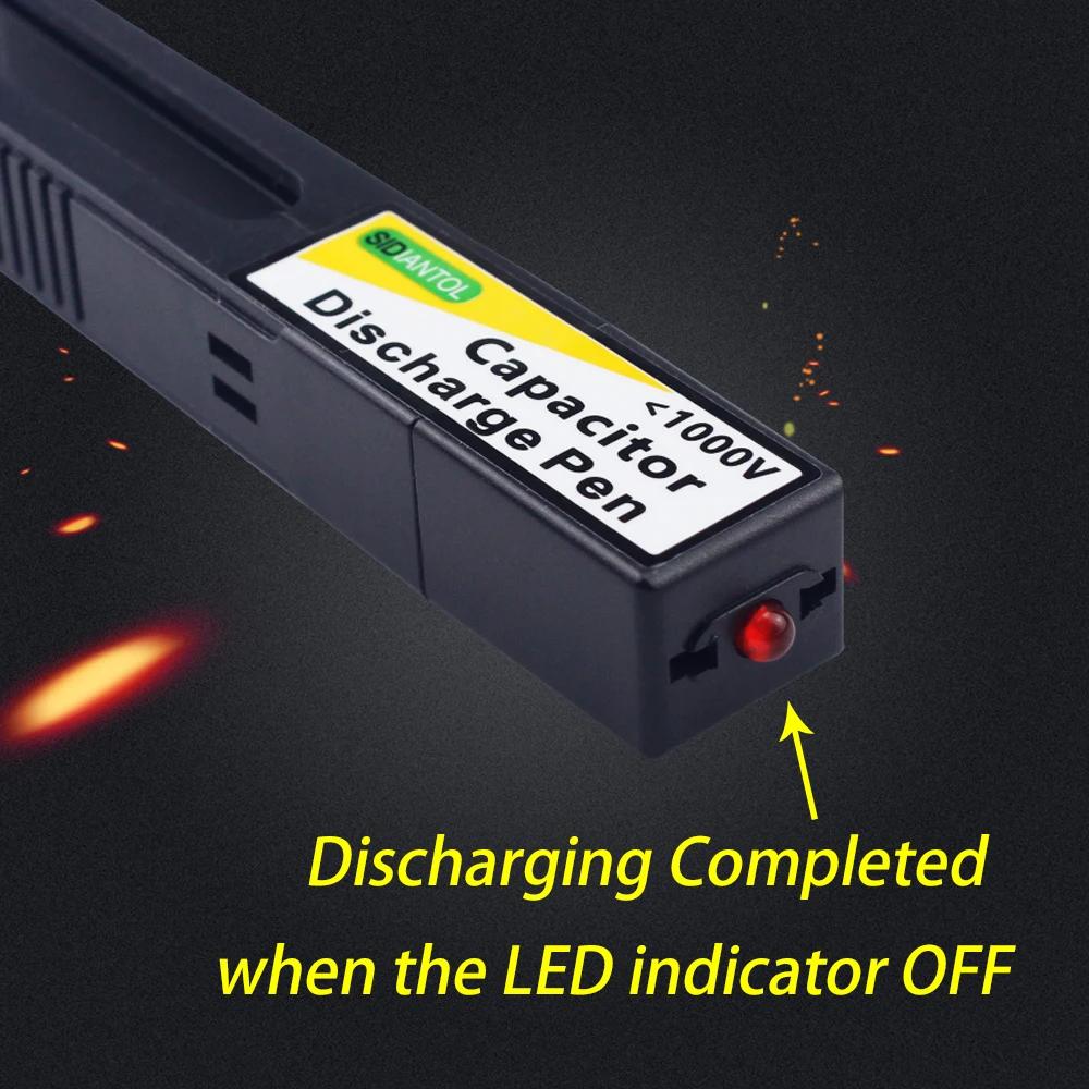 Stylo de décharge de condensateur, outil de décharge rapide haute tension, déchargeur numérique Spar