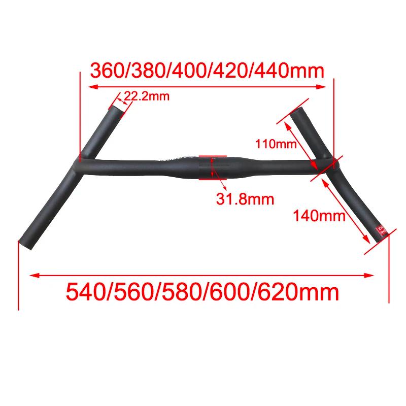 ZNIINO nouveau carbone modifier gravier H guidon grande barre évasée Cycle Cross route vtt vélo guid